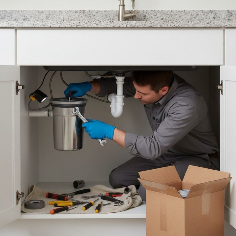 Garbage Disposal Installation detail